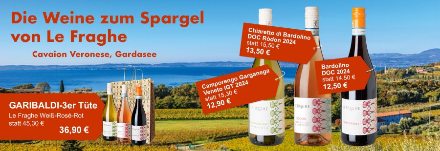 Cavaion Veronese am Gardasee ist bei Gourmets für seinen Spargel bekannt - die passenden Weine kommen vom örtlichen Weingut Le Fraghe!